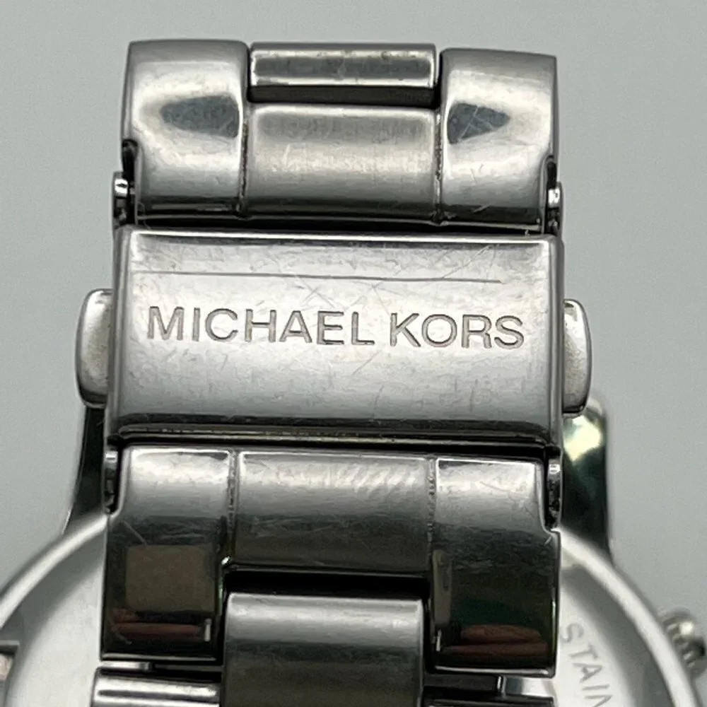 MICHAEL KORS Chronograph Silver MK5076 Ladies Watch Extra Links & Working